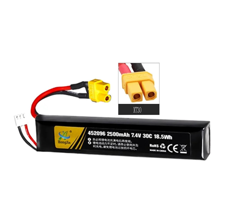 7.4V 2500mAh Lipo Battery T/TAMIYA For 2s 7.4V