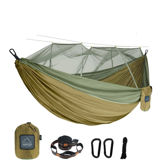 Single and Double Size Hammock with Mosquito Net
