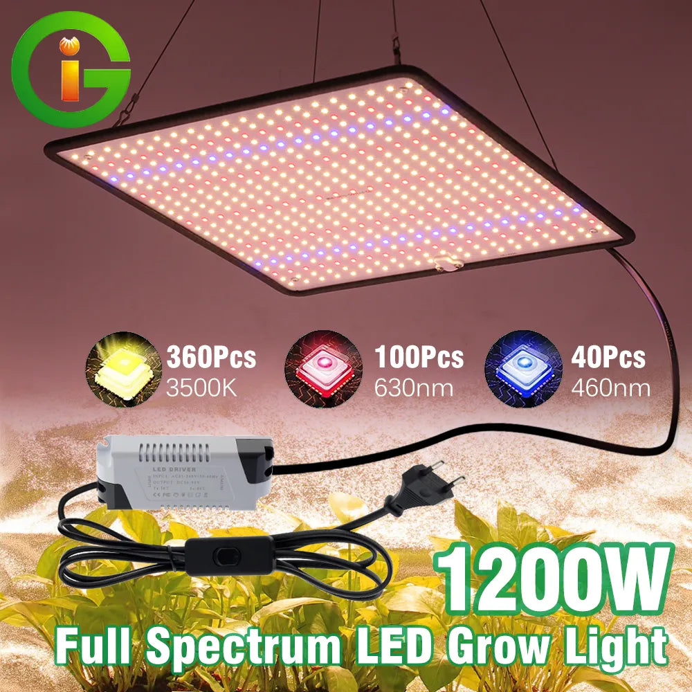 LED Grow Light Full Spectrum Phyto Lamp AC85-240V 40W