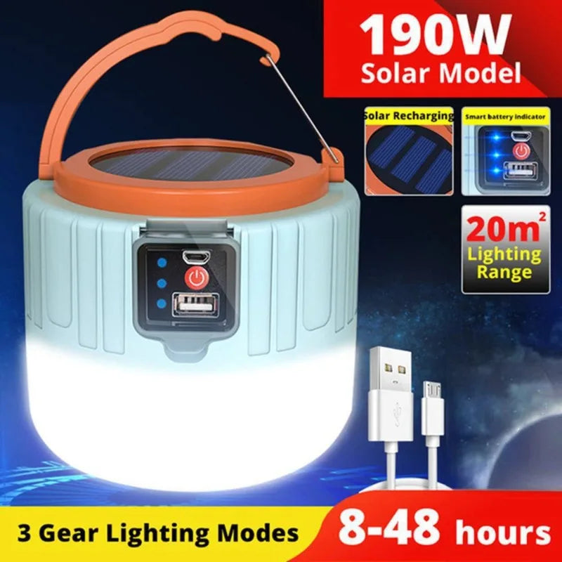 Waterproof Solar LED Camping Light