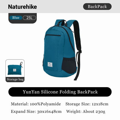 Naturehike 25L 30L Silicone Folding Backpack