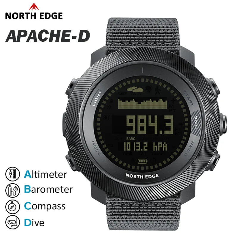 NORTH EDGE APACHE-D Digital Diving & Outdoor Sports Watch