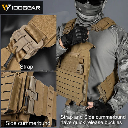 IDOGEAR LSR Tactical Vest with Triple Magazine Pouch