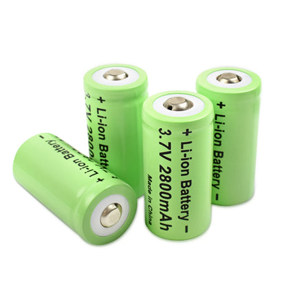 Rechargeable CR123A 2800mAh  3.7V Li-ion
