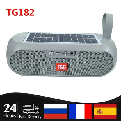 T&G TG182 Solar Charging Portable Bluetooth Stereo