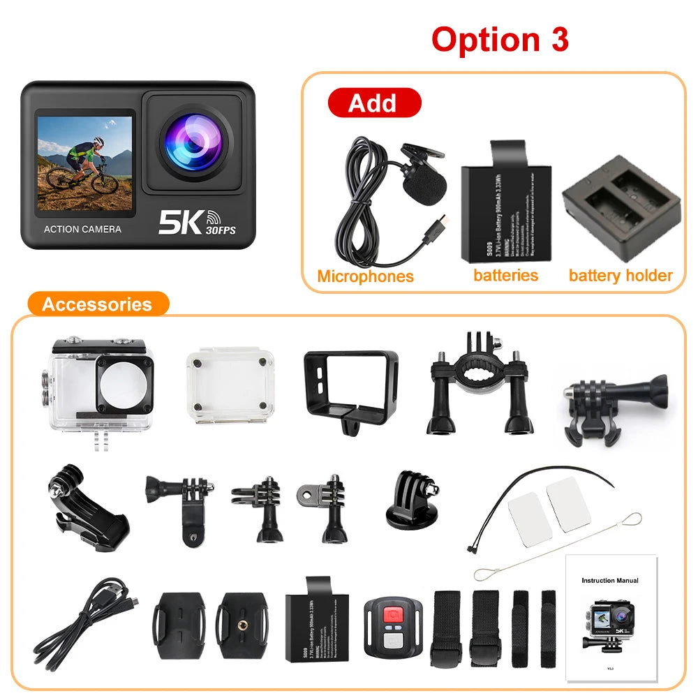 Action Camera 5K 4K60FPS