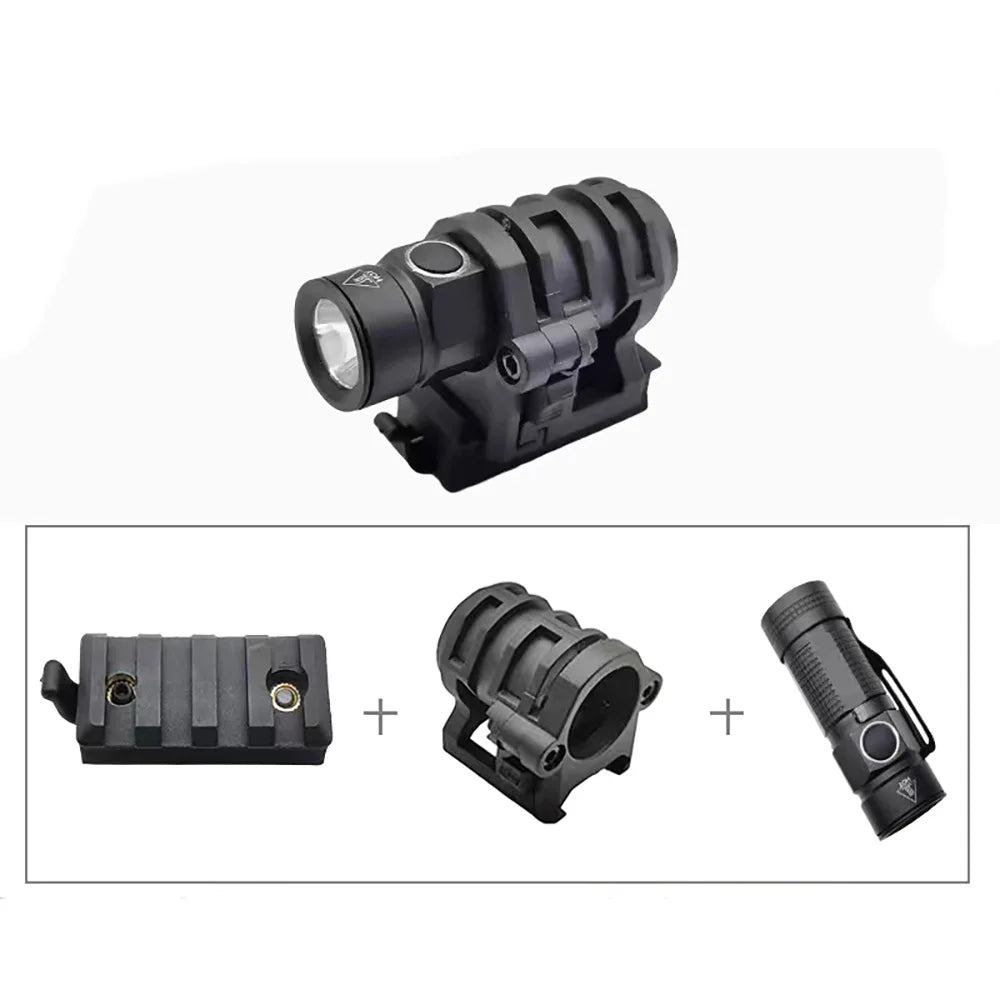 3pcs/set Anti-seismic Strong Light Flashlight