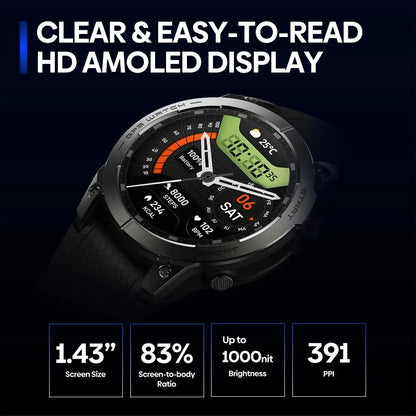 Zeblaze Stratos 3 PRO GPS Smart Watch 1.43”