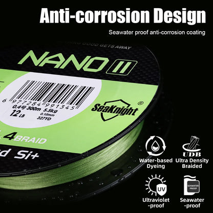 NANOII 300M Braided Fishing Line