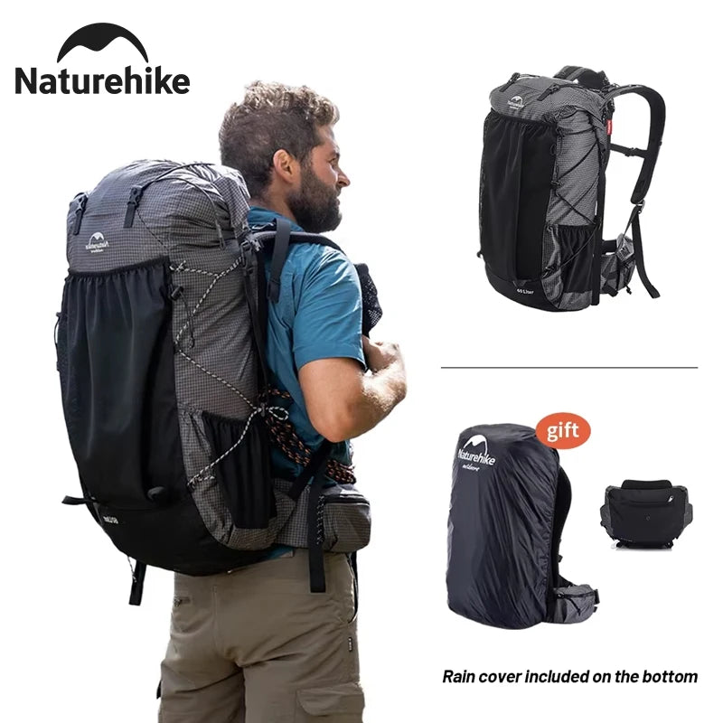Naturehike Climbing Backpack 60+5L With Rain Cover