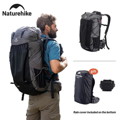 Naturehike Climbing Backpack 60+5L With Rain Cover