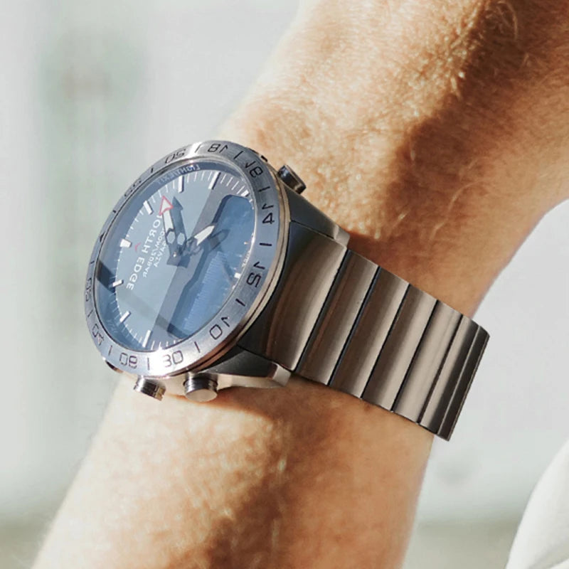 NORTH EDGE Stainless Steel Digital Diving Watch