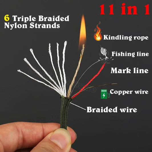 Multi purpose 11 string paracord