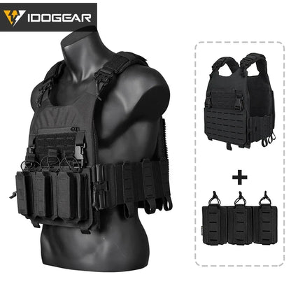 IDOGEAR LSR Tactical Vest with Triple Magazine Pouch