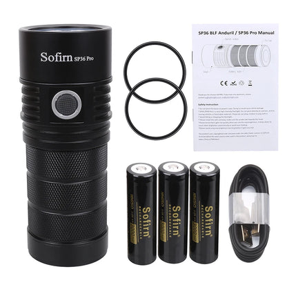 Sofirn SP36 Pro 8000lm Rechargeable 18650 Torch