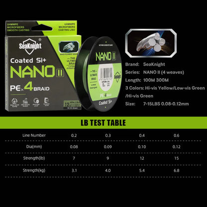NANOII 300M Braided Fishing Line