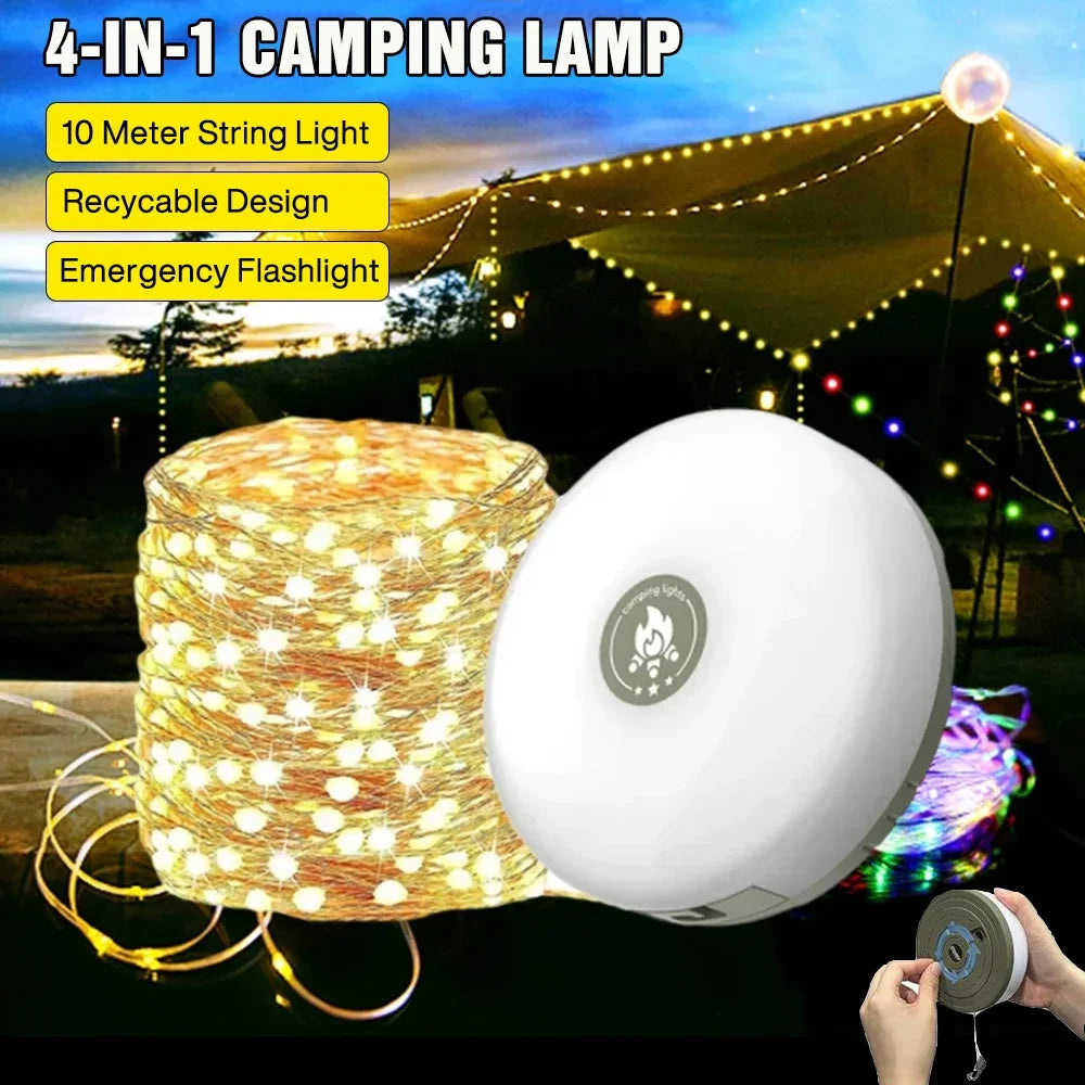 4-in-1 Camping String Led Lights
