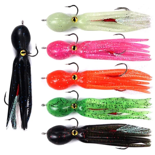 Octopus Soft Lure Double Hook 21g/11cm