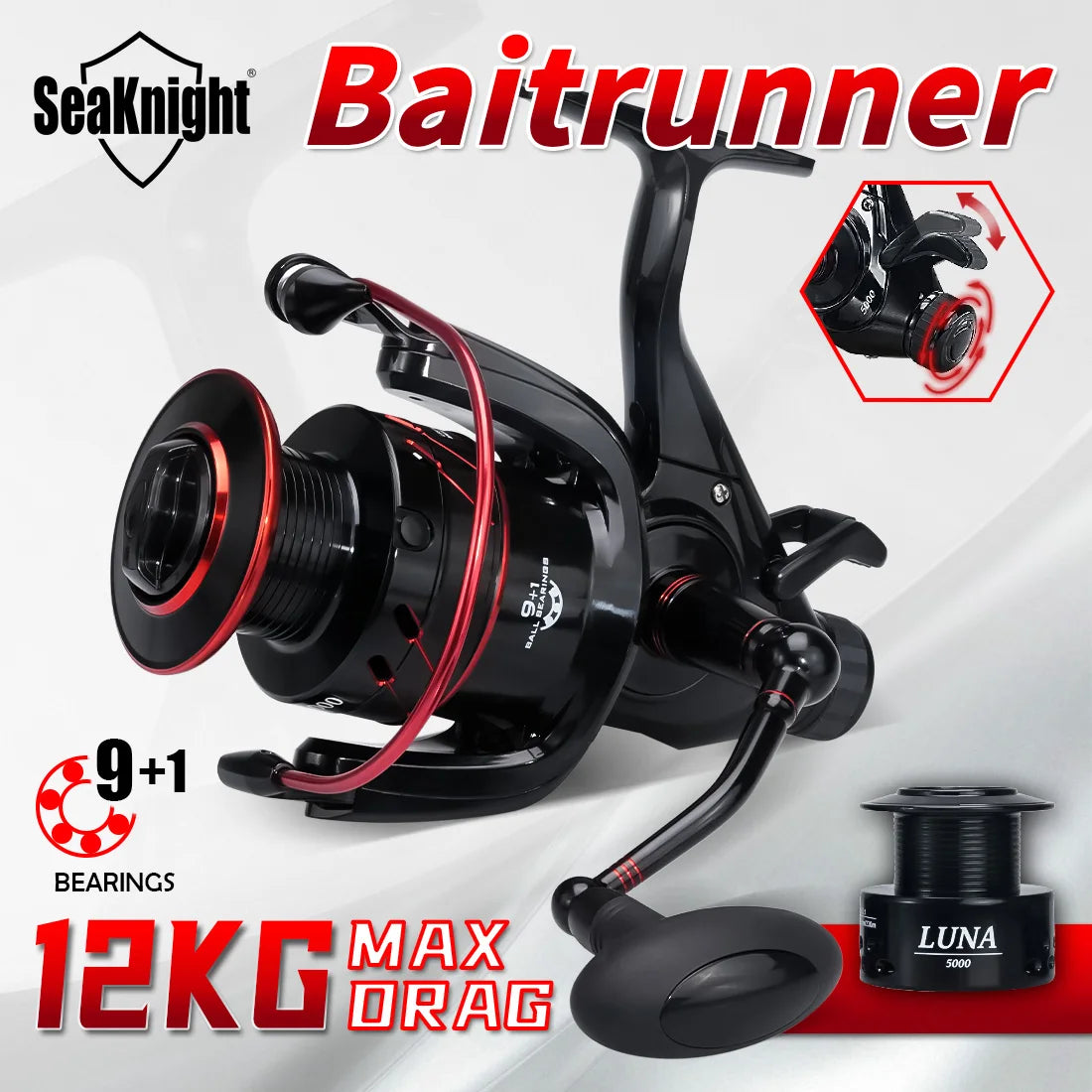 SeaKnight Brand LUNA Series 10BB 5.5:1 Spinning Reels