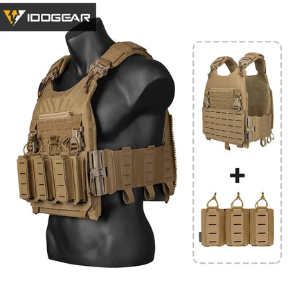 IDOGEAR LSR Tactical Vest with Triple Magazine Pouch