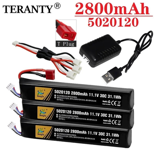 LiPo battery Charger Set 11.1V 3S 2800mAh 30C 5020120