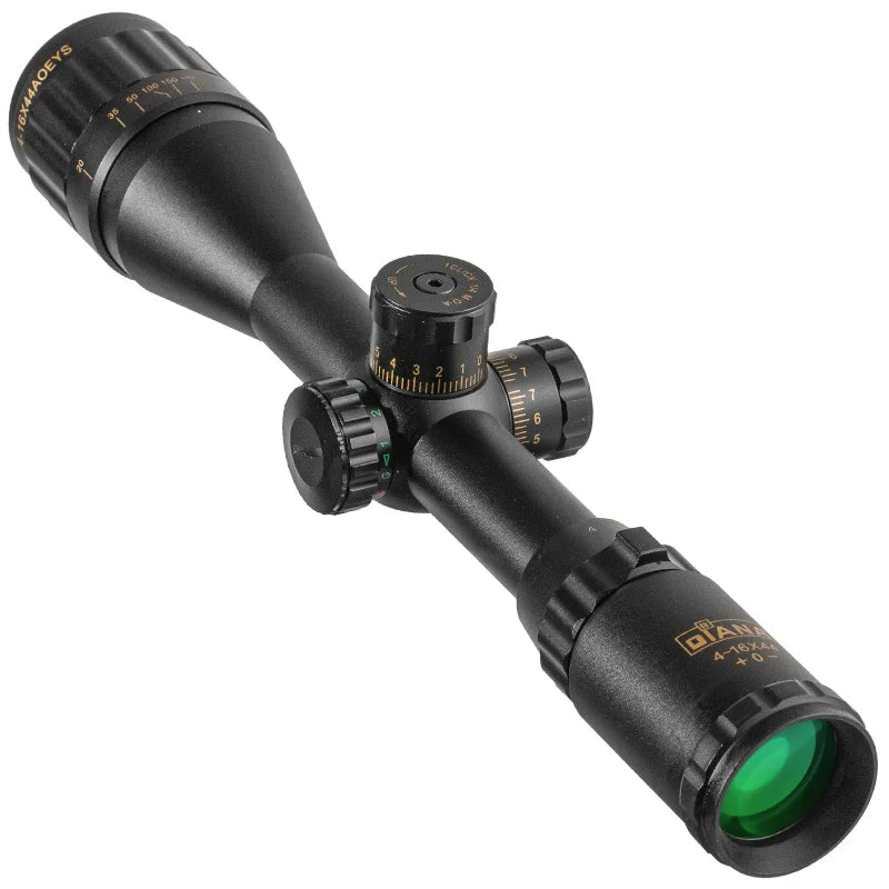 DIANA 4-16x44 Tactical Riflescope Optic Sight Πράσινο Κόκκινο Φωτιζόμενα Σκόπια Κυνηγιού Τοφέκι Sniper Sniper Airsoft Scope Scope