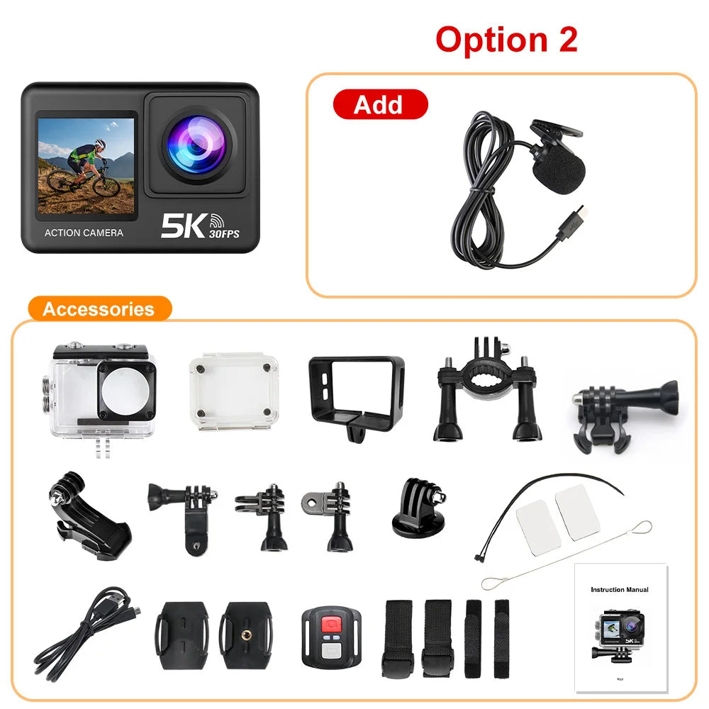 Action Camera 5K 4K60FPS