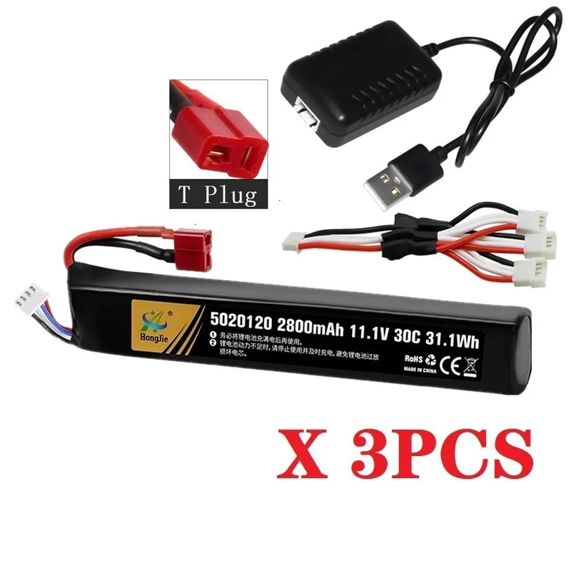 LiPo battery Charger Set 11.1V 3S 2800mAh 30C 5020120