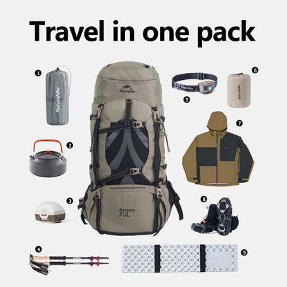 Naturehike Professional Outdoor Hiking Bag 70L
