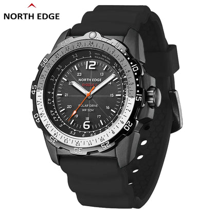NORTH EDGE TRITON Men's Military-Inspired Stainless Steel Watch