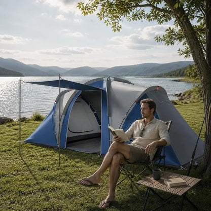 Family Tunnel Camping Tent 4–5 Person