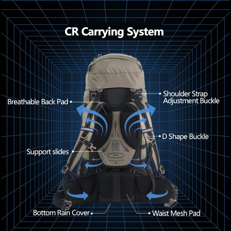 Naturehike Professional Outdoor Hiking Bag 70L