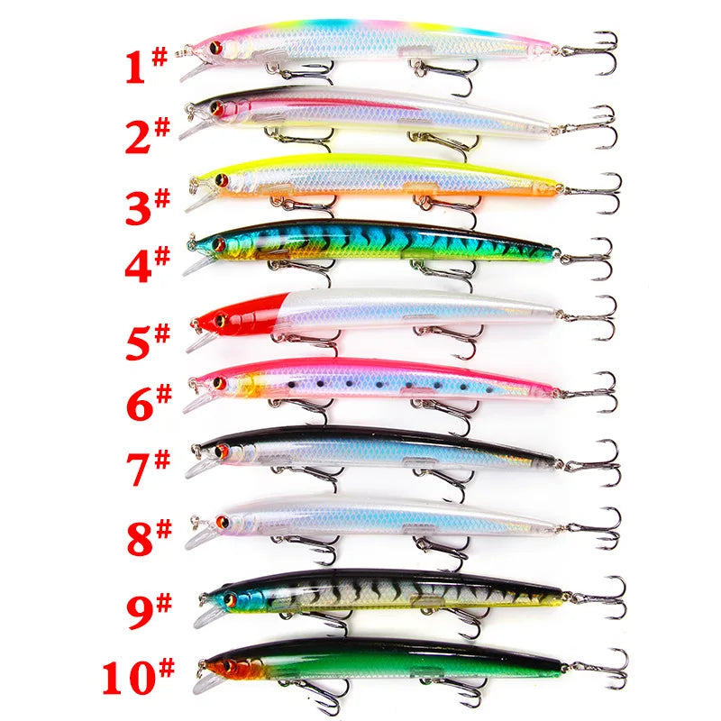 1Pc Minnow Fishing Lure Longcast 13.5cm 15.4g