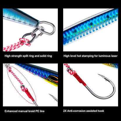 Goture 3pcs/παρτίδα Jigging Lure