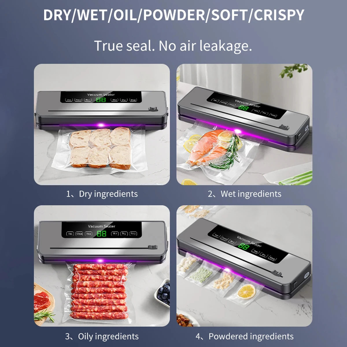 Electric Vacuum Sealer, Built-in Cutter Knife