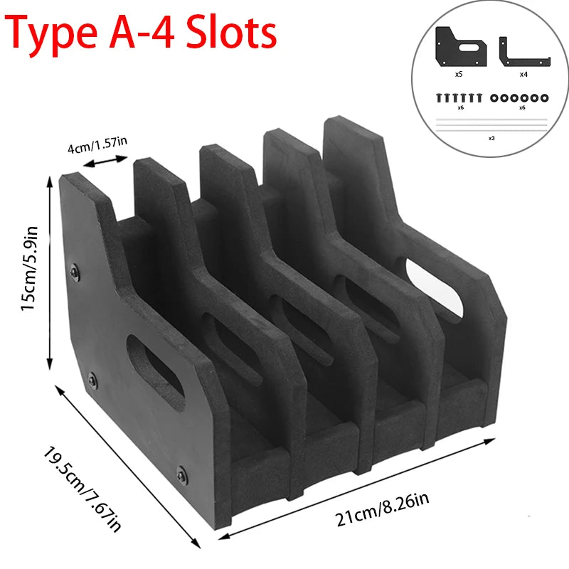 New 6 Slots Handgun Storage