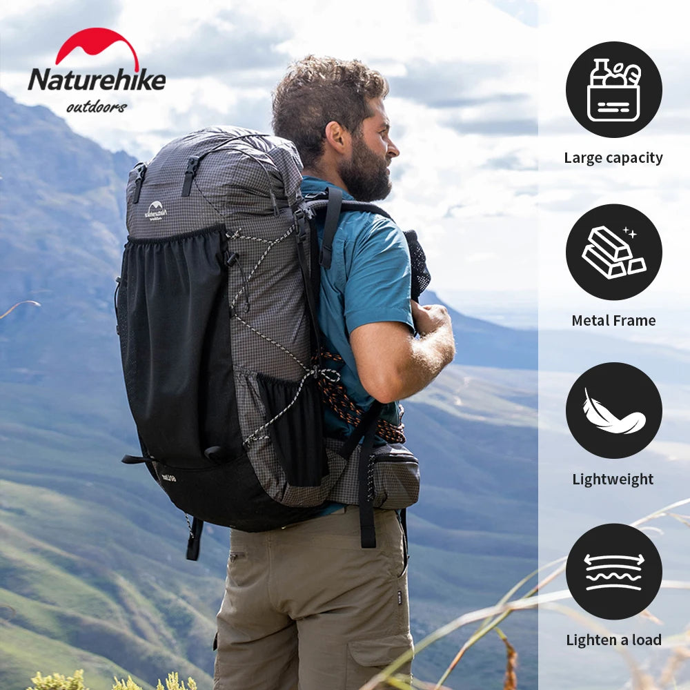 Naturehike Hiking Backpack Outdoor Sports Bag 60+5L