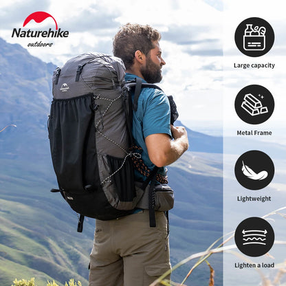 Naturehike Hiking Backpack Outdoor Sports Bag 60+5L