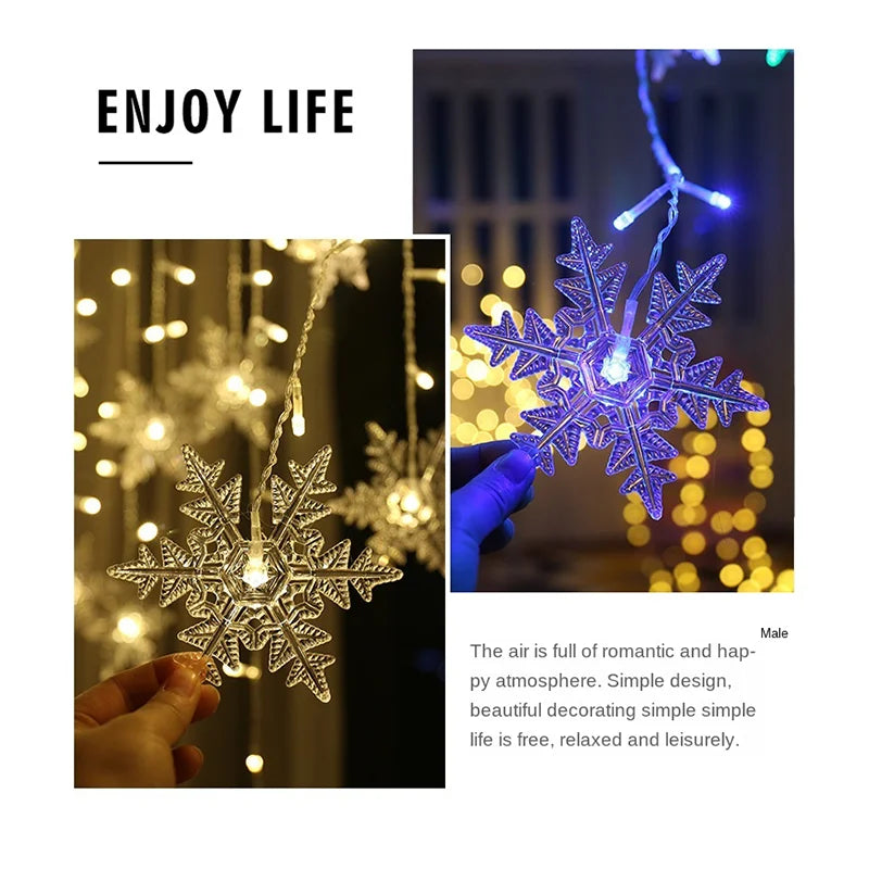 3.2M Christmas Snowflakes LED String Light