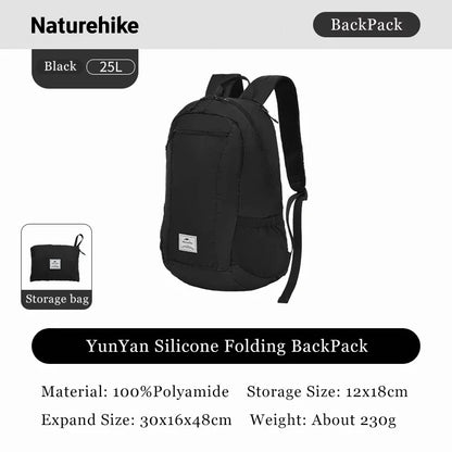 Naturehike 25L 30L Silicone Folding Backpack
