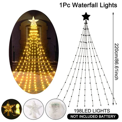 Χριστουγεννιάτικα φωτάκια LED Star Waterfall