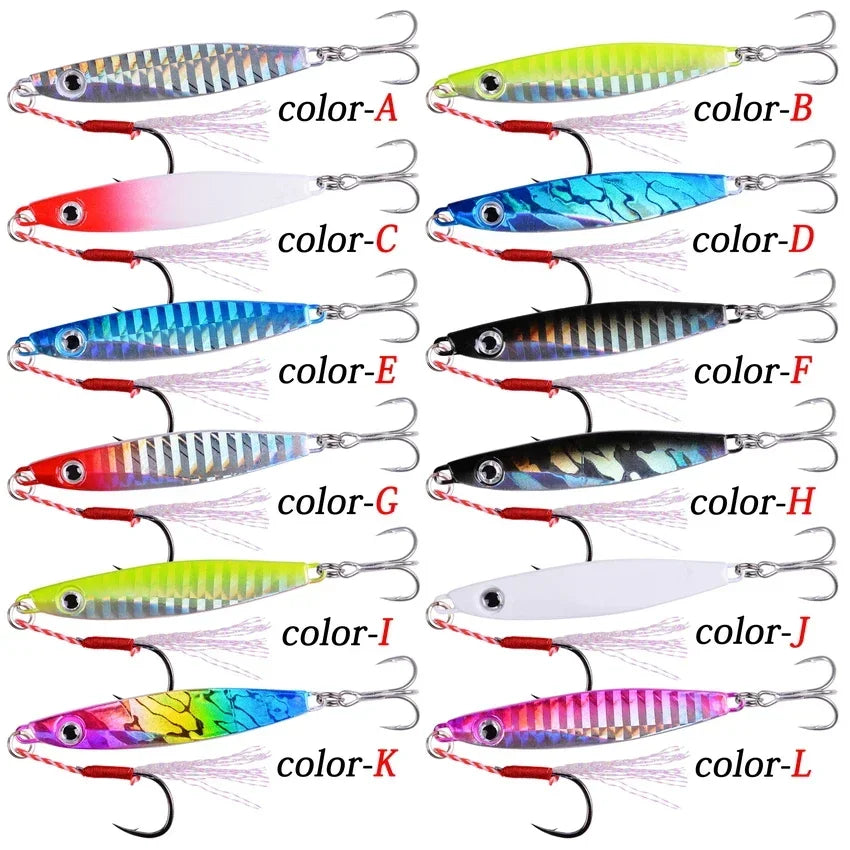 12pcs Pencil Bait Metal Jigs