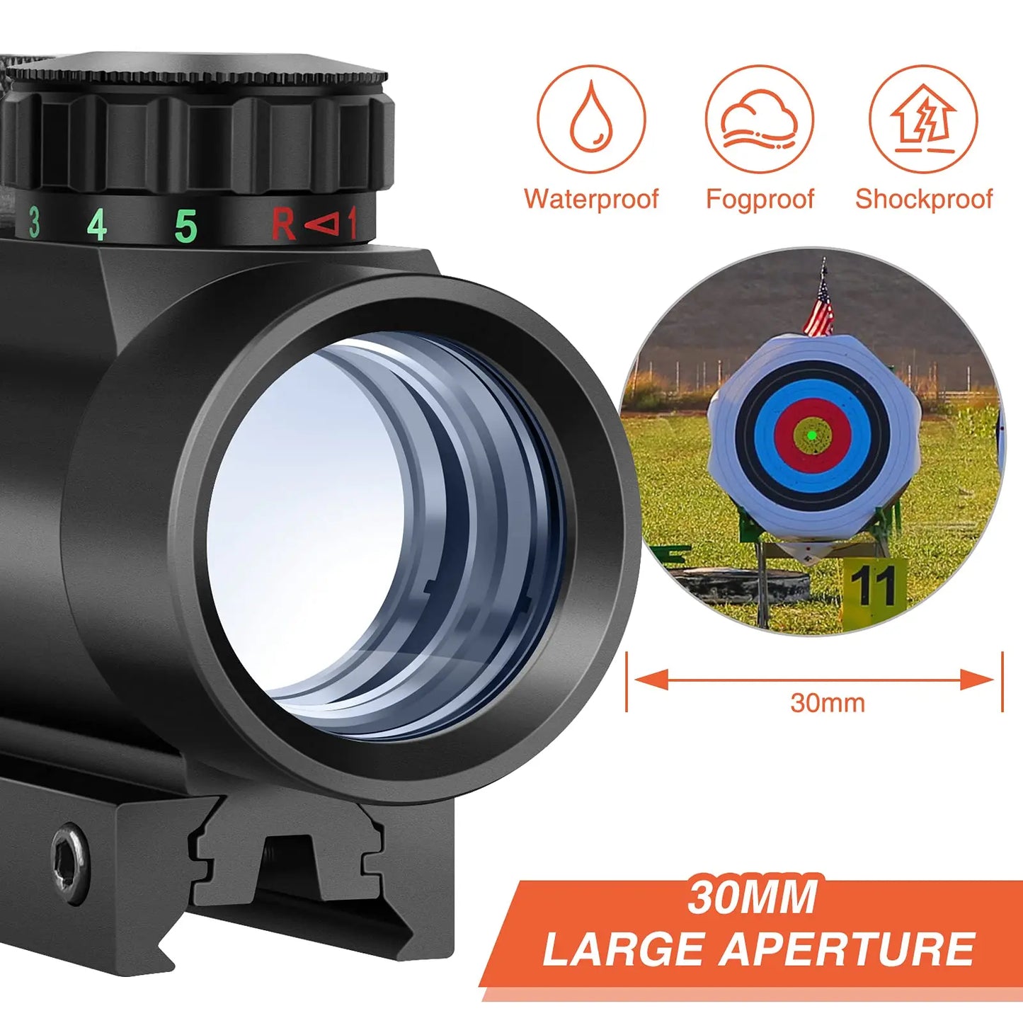 MidTen Rifle Red  Dot Sight