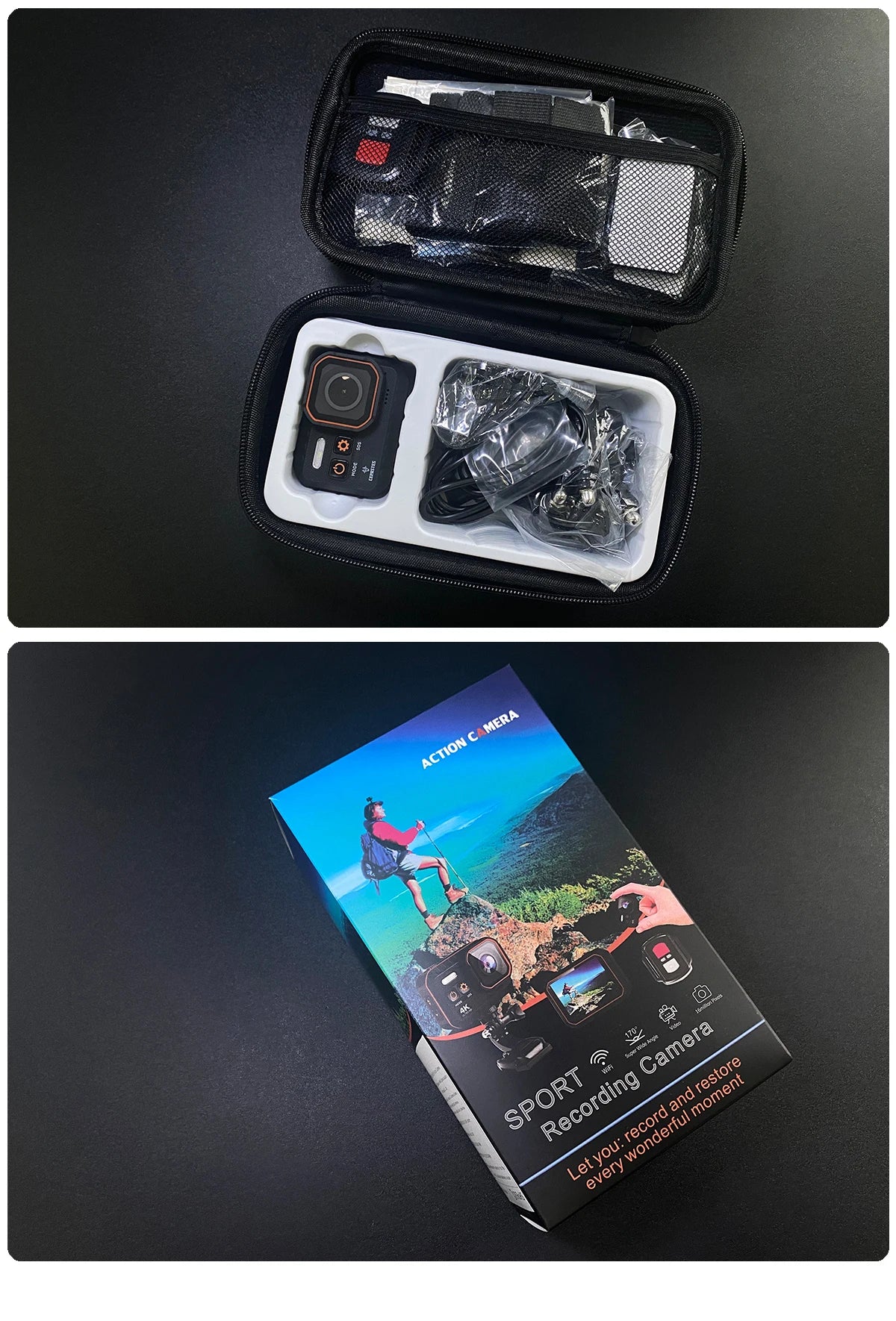 Waterproof Action Camera 4K60FPS With Remote Control Screen