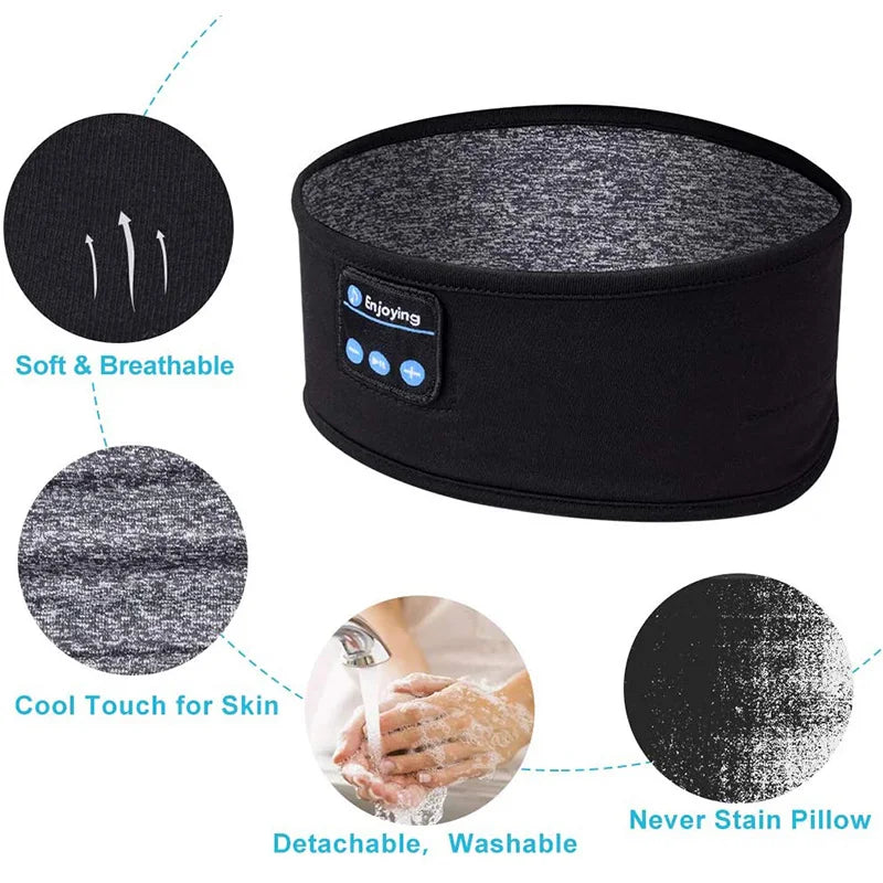 Sleep Mask with Built-in Bluetooth Headphones