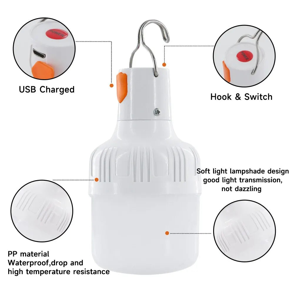 60W Emergency Light Bulb Lantern