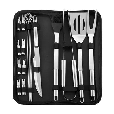 Stainless steel barbecue set
