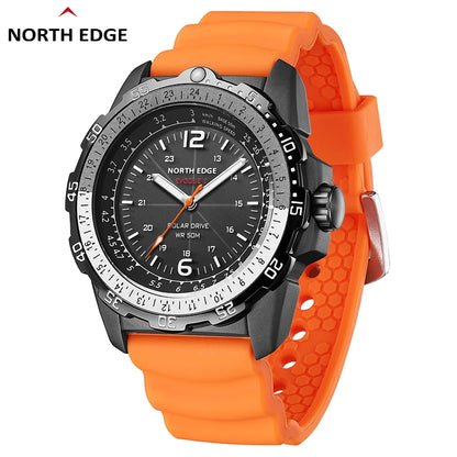 NORTH EDGE TRITON Men's Military-Inspired Stainless Steel Watch