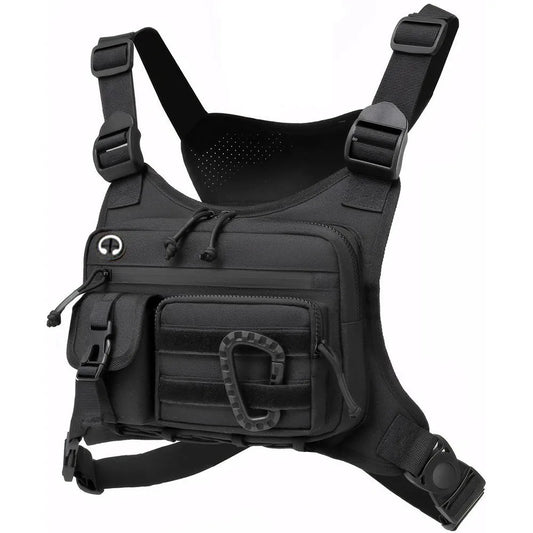 Outdoor Tactical Chest Bag Men's Vest EDC Waterproof Anti-Theft Chest Pack for Cycling Bags Running Front Chest Bag