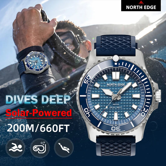 NORTH EDGE ABYSS Solar Powered Diving Watch